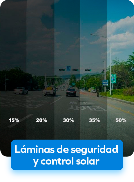 Láminas de seguridad y control solar