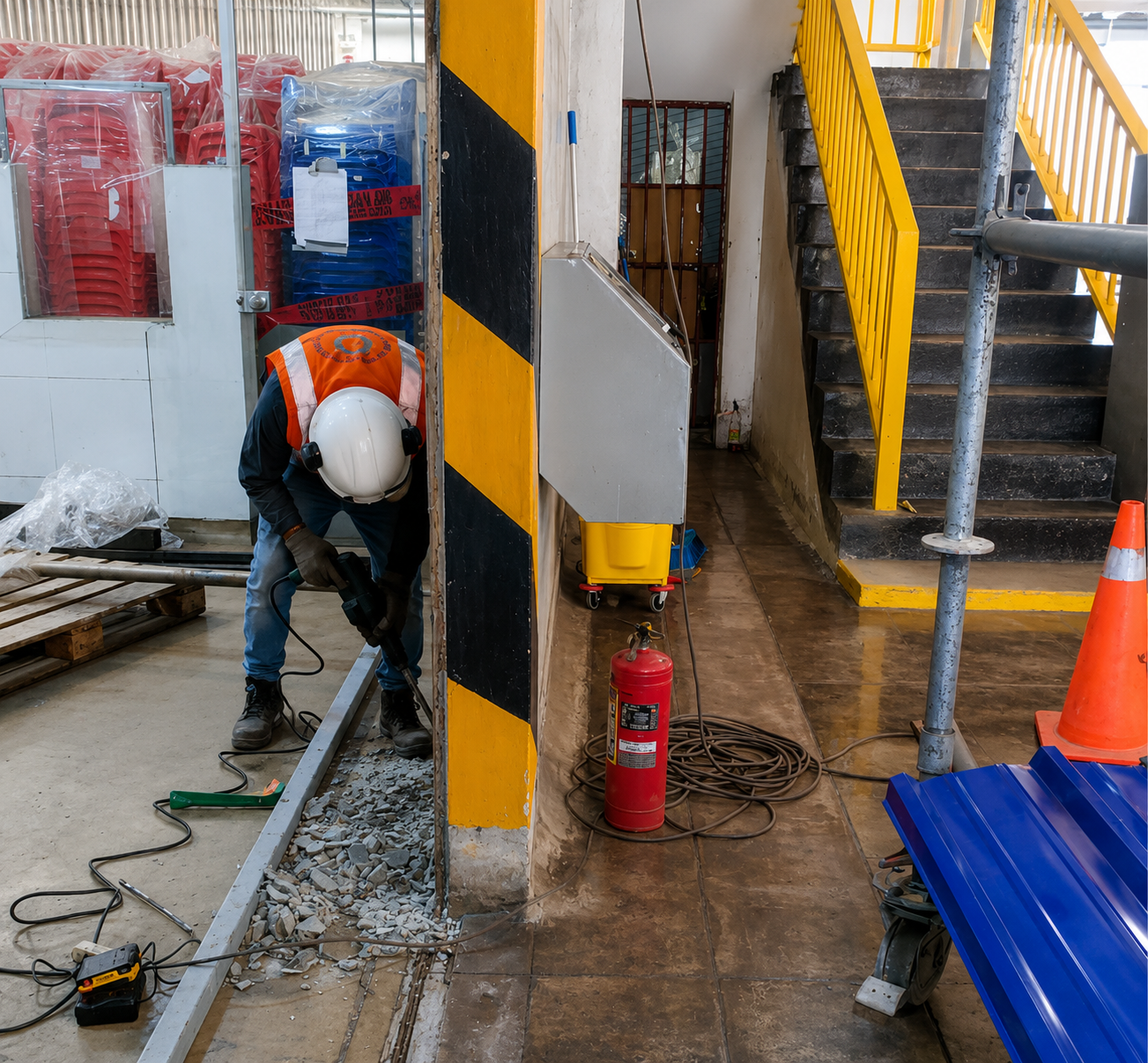Montaje e instalación del portón